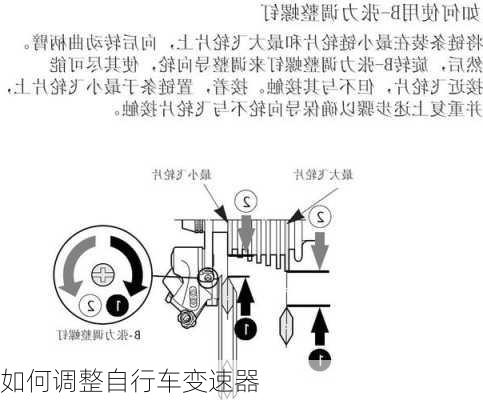 如何调整自行车变速器