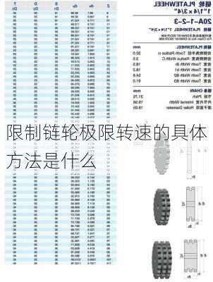 限制链轮极限转速的具体方法是什么