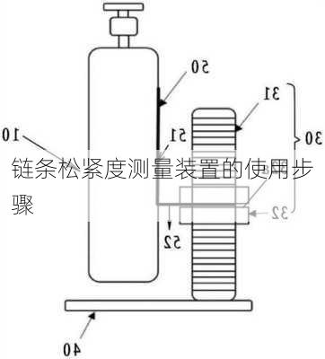 链条松紧度测量装置的使用步骤