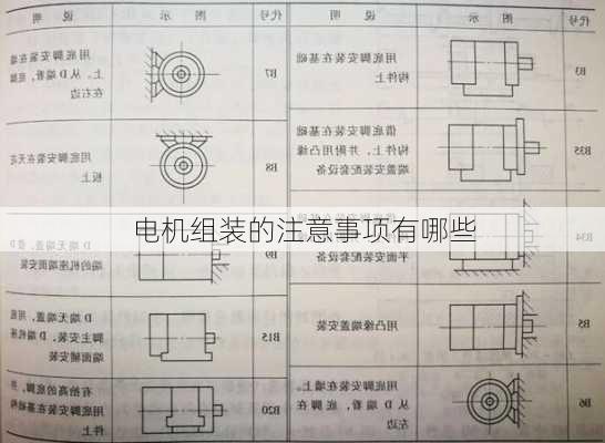 电机组装的注意事项有哪些