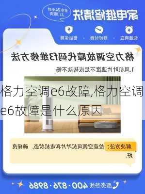 格力空调e6故障,格力空调e6故障是什么原因