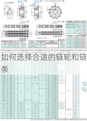 如何选择合适的链轮和链条