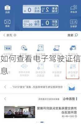 如何查看电子驾驶证信息