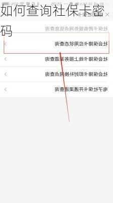 如何查询社保卡密码