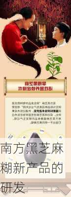 南方黑芝麻糊新产品的研发