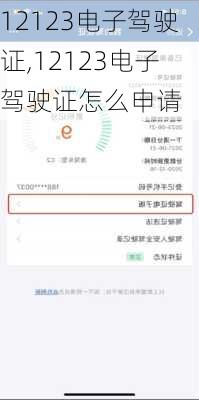 12123电子驾驶证,12123电子驾驶证怎么申请