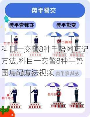 科目一交警8种手势图巧记方法,科目一交警8种手势图巧记方法视频