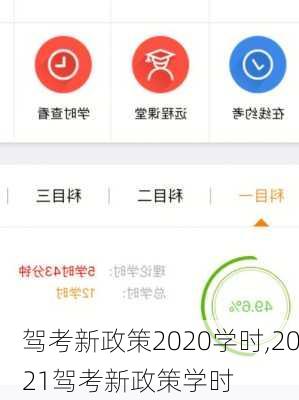 驾考新政策2020学时,2021驾考新政策学时