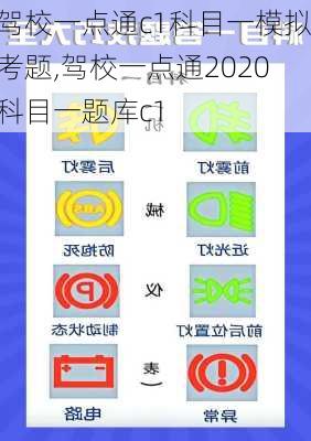 驾校一点通c1科目一模拟考题,驾校一点通2020科目一题库c1