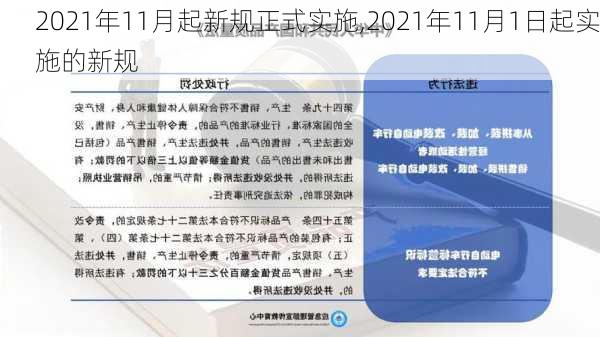 2021年11月起新规正式实施,2021年11月1日起实施的新规