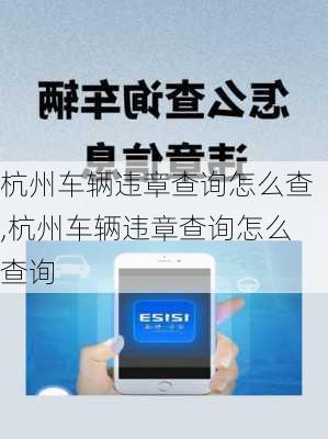 杭州车辆违章查询怎么查,杭州车辆违章查询怎么查询