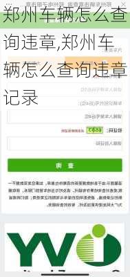 郑州车辆怎么查询违章,郑州车辆怎么查询违章记录