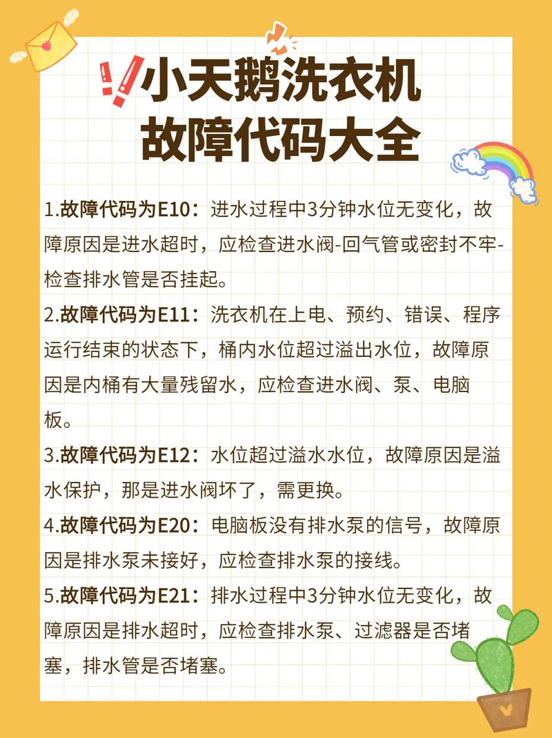 小天鹅洗衣机e30故障,小天鹅洗衣机e30故障怎么处理